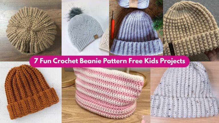 7 Fun Crochet Beanie Pattern Free Kids Projects