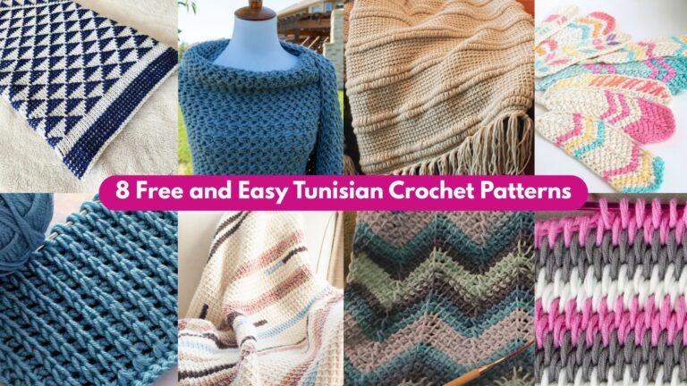 8 Free and Easy Tunisian Crochet Patterns