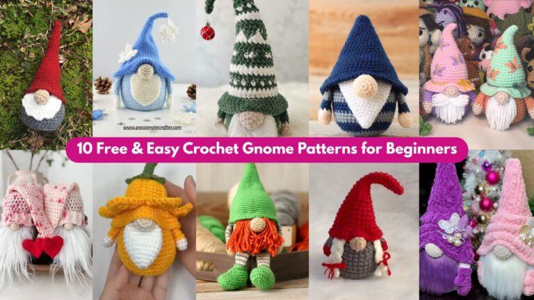 10 Free & Easy Crochet Gnome Patterns for Beginners