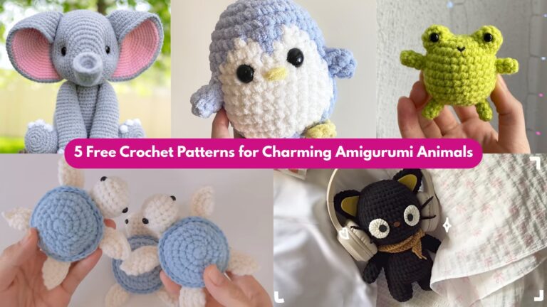 5 Free Crochet Patterns for Charming Amigurumi Animals