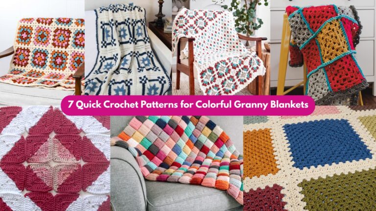 7 Quick Crochet Patterns for Colorful Granny Blankets