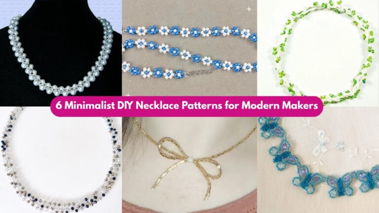 6 Minimalist DIY Necklace Patterns for Modern Makers