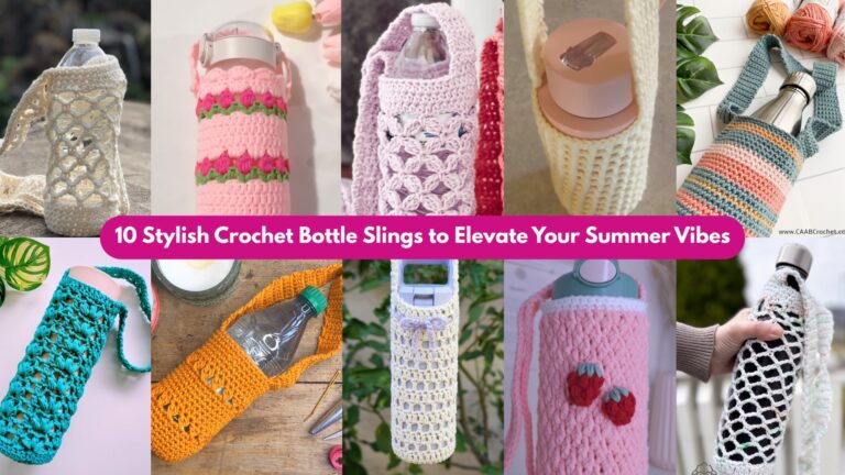 10 Crochet Bottle Slings for Summer Outings