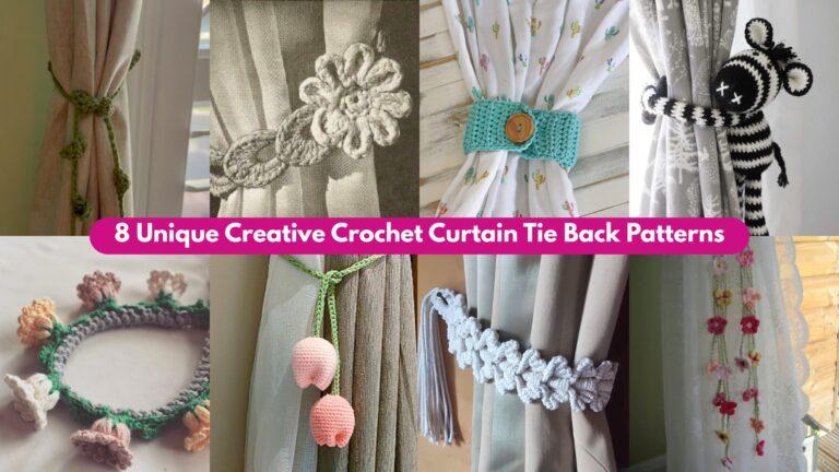 8 Unique Creative Crochet Curtain Tie Back Patterns