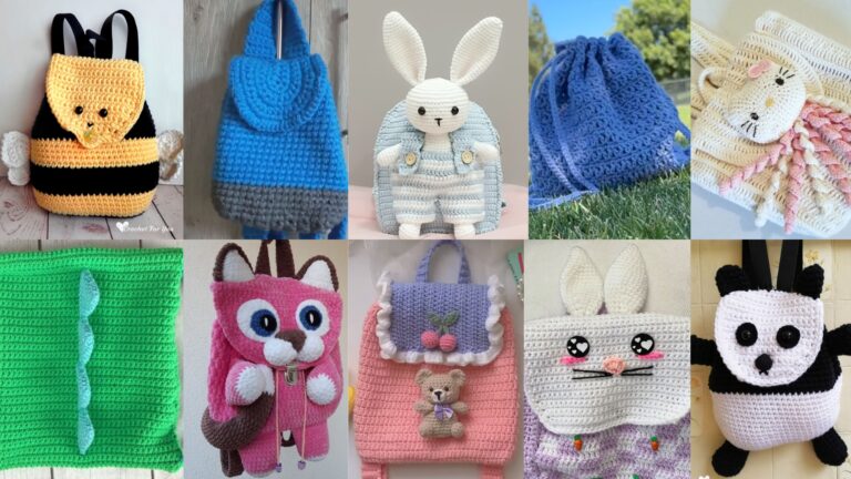 10 Cute Crochet Backpack Patterns for Kids Who Love Color