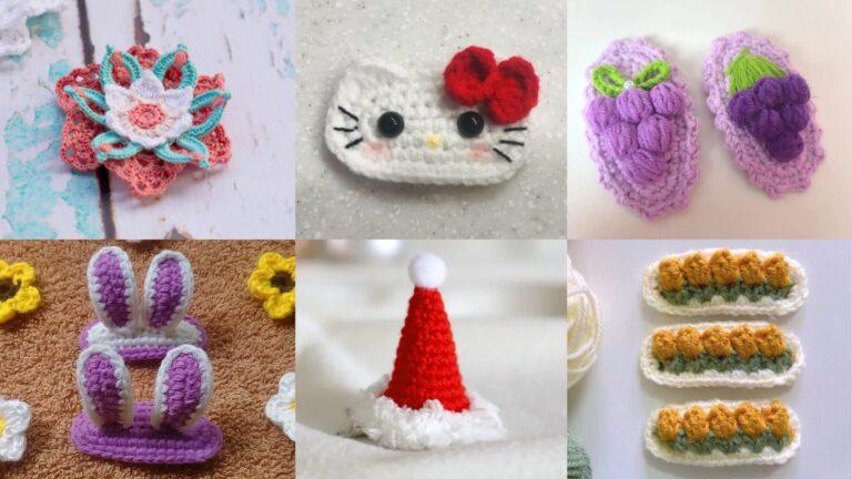 6 Girly Crochet Hair Clip Patterns You’ll Want to Wear Daily