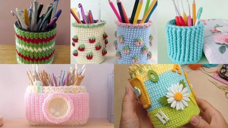 5 Adorable Crochet Pencil Holder Patterns to Keep Your Desk Tidy