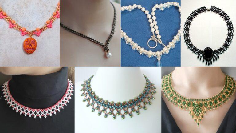 7 DIY Beaded Necklace Patterns Using Seed Beads and Crystals