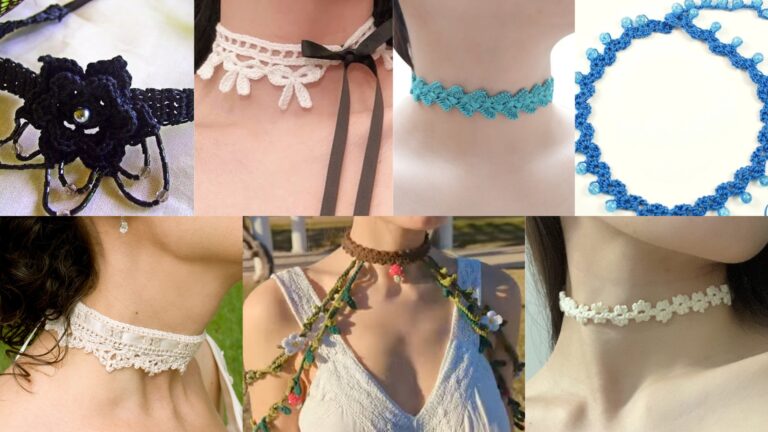 7 Crochet Choker Necklace Patterns You Can Make This Weekend