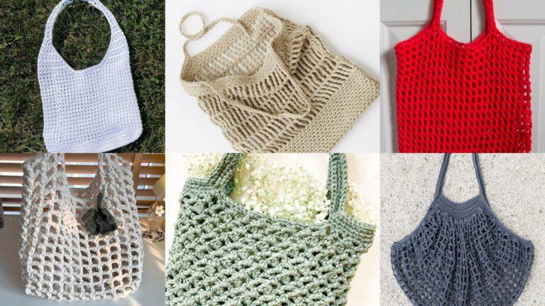 6 Crochet Mesh Market Tote Bag Patterns You’ll Want to Make