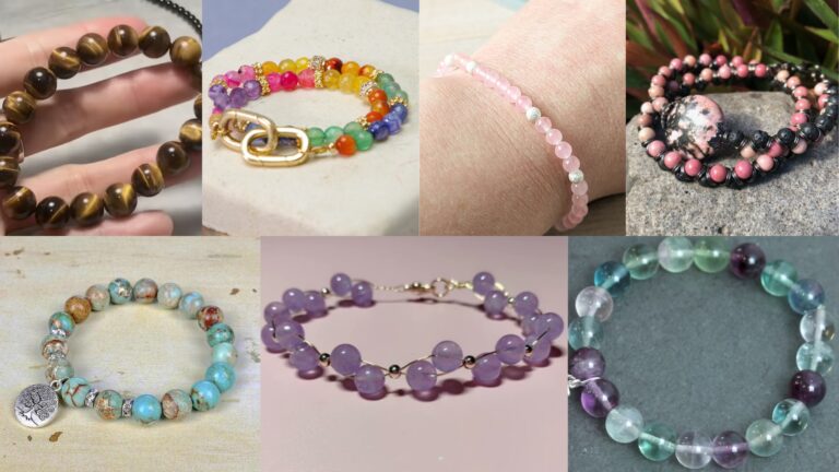 7 Easy Gemstone Beaded Bracelet Patterns for Beginners