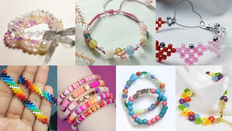 7 Fun & Simple Colorful Beaded Bracelet Patterns You Can DIY