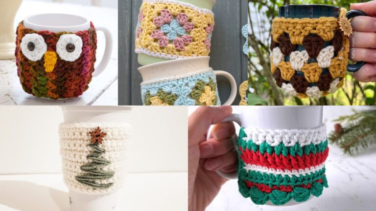 5 Cute & Easy Crochet Mug Cozy Patterns to Keep Your Drinks Warm