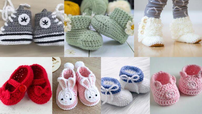 7 Beautiful Baby Booties Patterns for Newborns