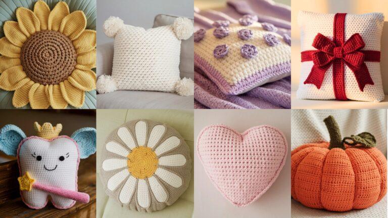 8 Fun & Cute Crochet Pillow Patterns for Cozy Decor