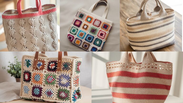 5 Modern Crochet Tote Bag Patterns for Everyday Use