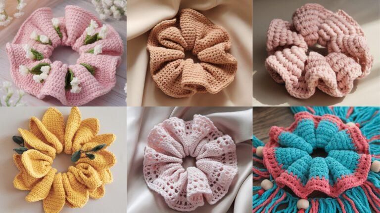 6 Crochet Scrunchie Patterns Perfect for Gifts and Craft Fairs