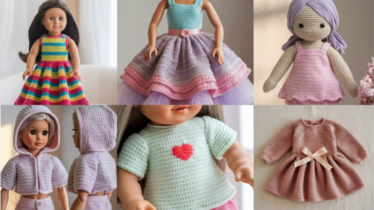 7 Adorable Crochet Doll Clothes Patterns for Dress-Up Fun
