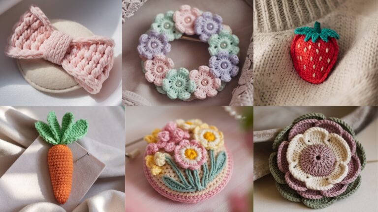 6 Adorable Crochet Brooch Patterns for Everyday Wear
