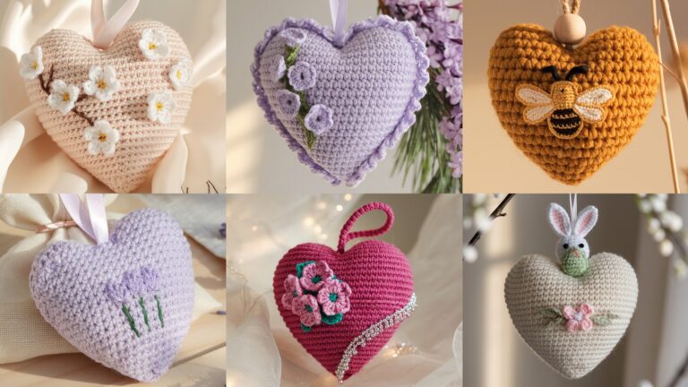 6 Adorable Crochet Heart Ornament Patterns for Every Season