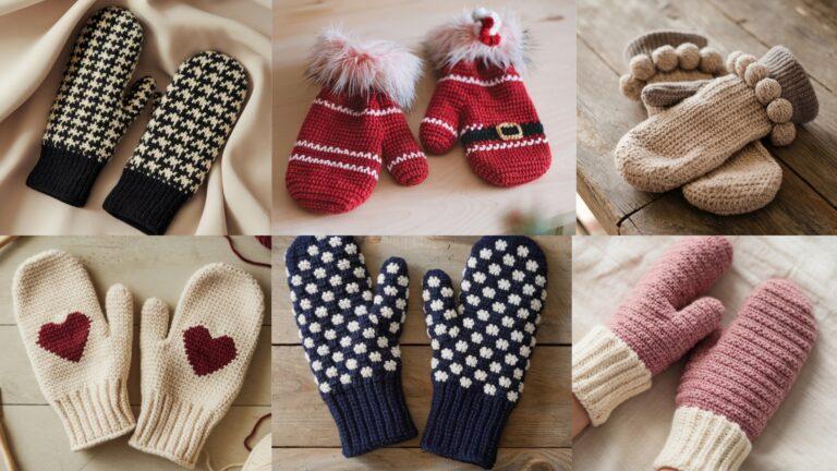 6 Cute & Easy Crochet Mittens Patterns for Beginners
