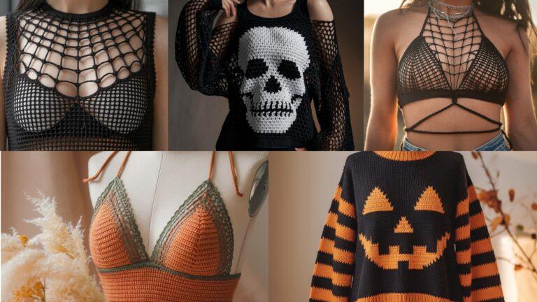5 Cute & Creepy Crochet Halloween Top Patterns