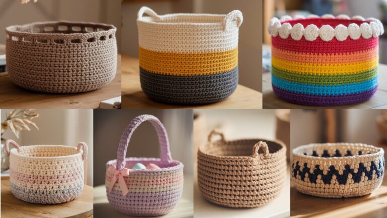 7 Crochet Basket Patterns for Organizing Your Home