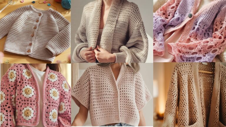 6 Trendy Crochet Cardigans You Can Make This Weekend