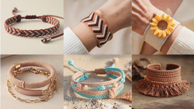 6 Colorful Crochet Bracelet Patterns to Make Fast