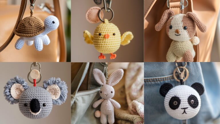 6 Adorable Crochet Animal Keychain Patterns for Gifts
