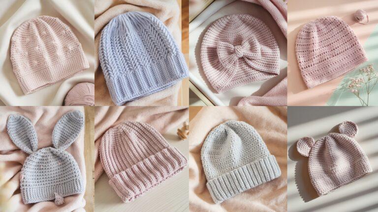 8 Soft Crochet Baby Beanie Hat Patterns for Handmade Gifts