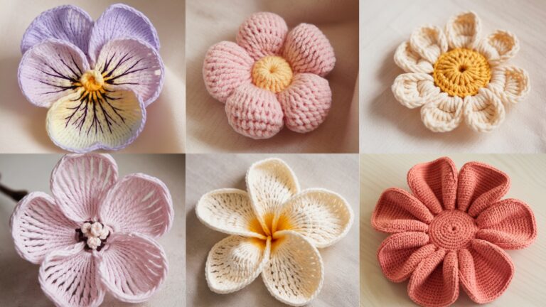 6 Modern Crochet Flower Patterns for Every Skill Level