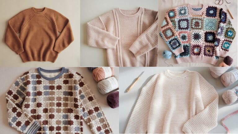 5 Comfortable Crochet Sweater Patterns for Casual Wear