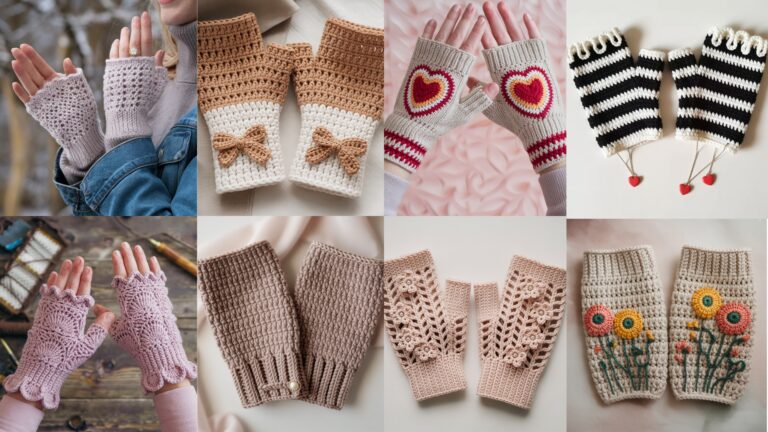 8 Stylish Crochet Fingerless Mittens Patterns to Try This Season