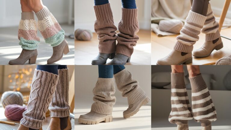 6 Trendy Crochet Leg Warmers Patterns to Try This Season