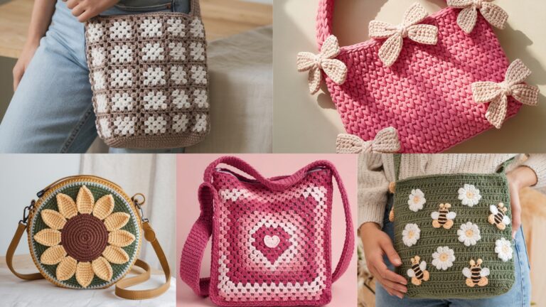 5 Modern Crochet Bag Patterns for Handmade Fashion