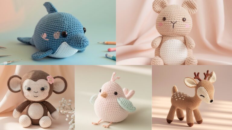 5 Soft & Snuggly Crochet Animal Amigurumi Patterns for Playtime