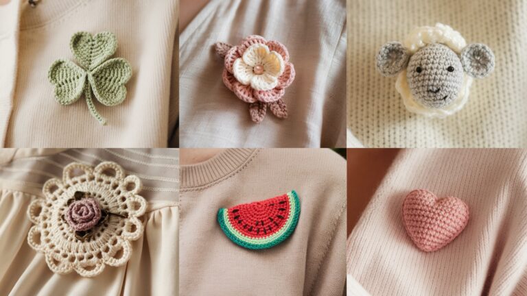 6 Unique Crochet Brooch Patterns to Showcase Your Creativity