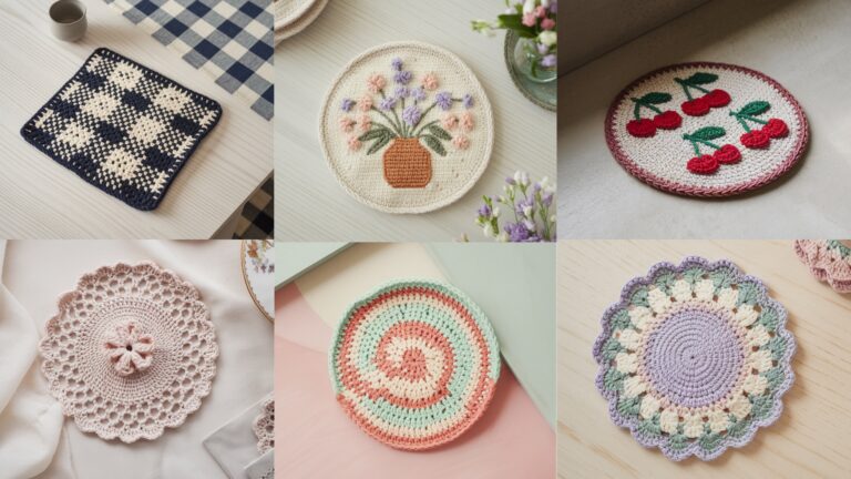 6 Trendy Crochet Coaster Patterns to Try This Weekend