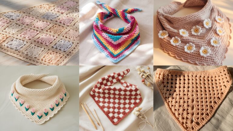 6 Cute Crochet Bandana Patterns for a Boho Look