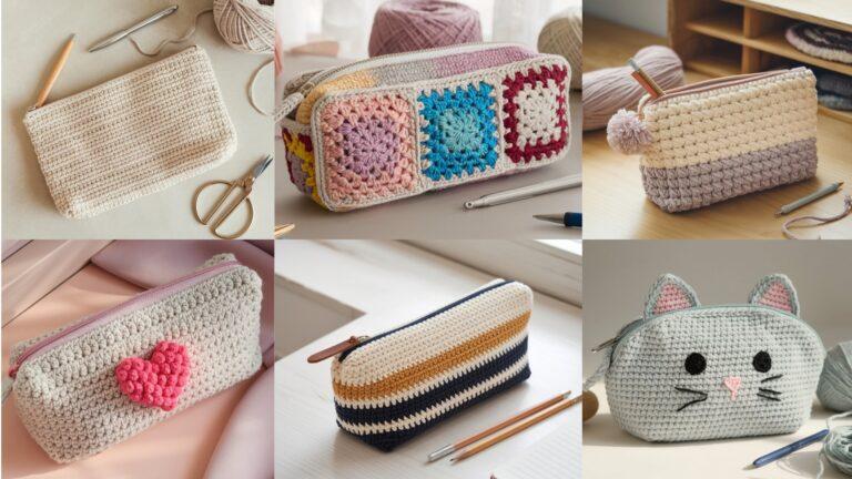 6 Beautiful Crochet Pencil Case Patterns You Can Make Fast
