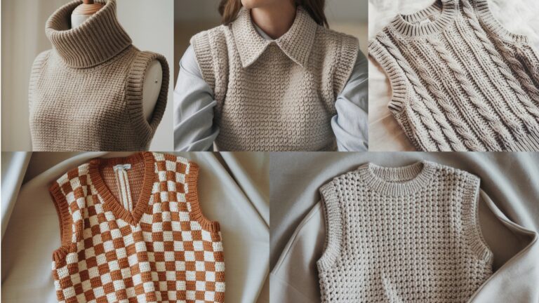 5 Stylish Crochet Sweater Vest Patterns You’ll Want to Make