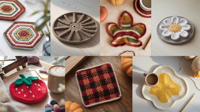7 Modern Crochet Coaster Patterns You’ll Want to Try