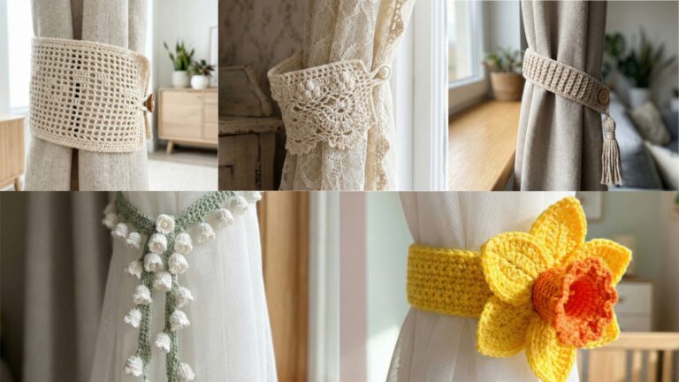 5 Cute Crochet Curtain Tie Back Patterns for Cozy Homes