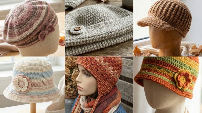 6 Classic Crochet Hat Patterns with a Stylish Twist