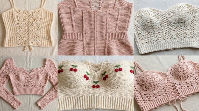 6 Cute & Stylish Crochet Corset Top Patterns
