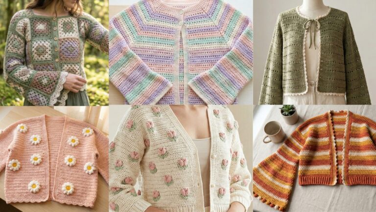 6 Lightweight Crochet Cardigan Patterns Perfect for Layering