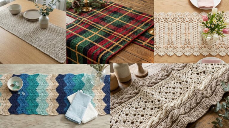 5 Quick Crochet Table Runner Patterns You Can Make in a Weekend
