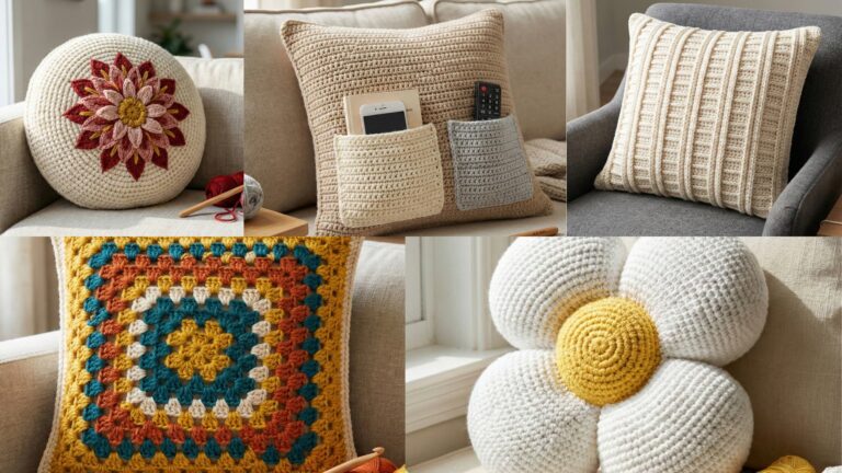 5 Cute Crochet Pillow Patterns for a Cozy Home