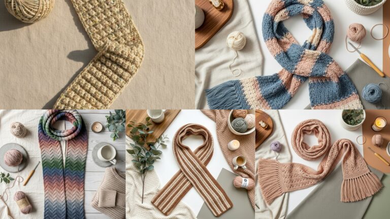 5 Modern Crochet Scarf Patterns Everyone Loves